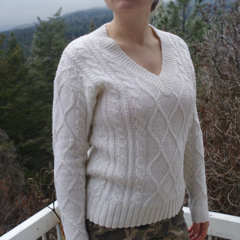 Ladies Cable Knit U.S Polo Assn. Sweater